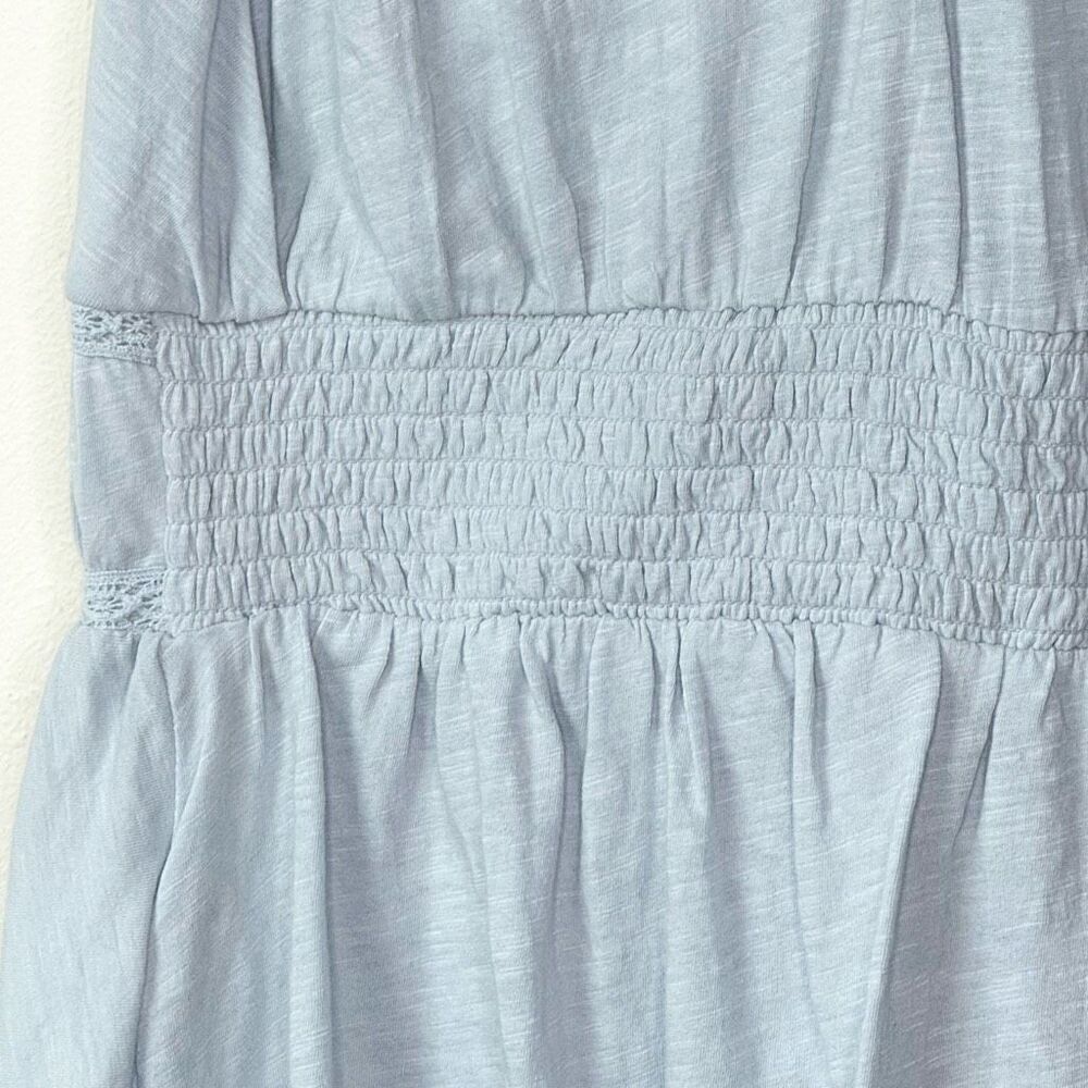 Anthropologie Light Blue Lace Lined Sleeveless Blouse Shark Bite - Women’s US M - Picture 8 of 13